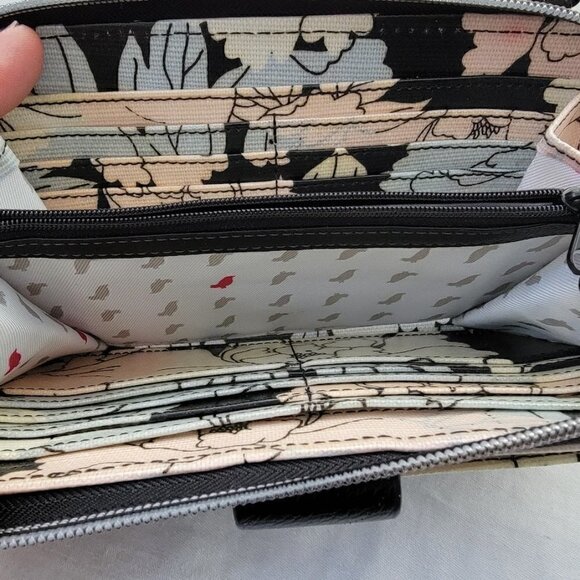 Sakroots Blue Cream Clutch Wallet - Picture 8 of 9